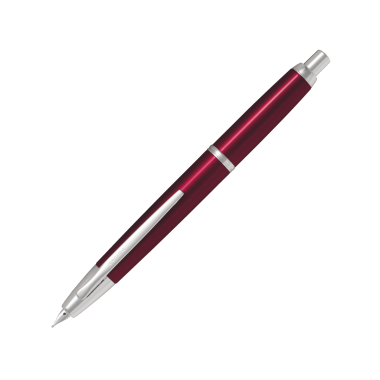 Stylo-plume M Pilot Capless Decimo Rouge attributs rhodiés