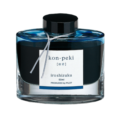 Flacon d'encre Pilot IROSHIZUKU KON-PEKI - Encre Bleue Azur (50 ml)