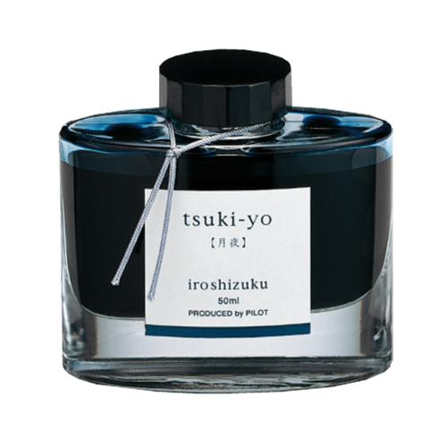 Flacon d'encre Pilot IROSHIZUKU TSUKI-YO - Encre Bleu Nuit Profond (50 ml)