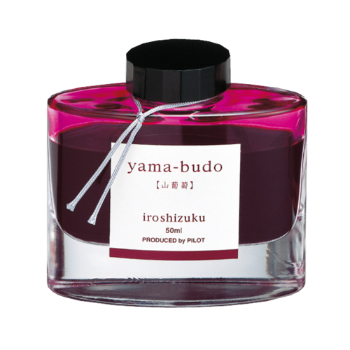 Flacon d'encre Pilot IROSHIZUKU YAMA-BUDO - Encre Rouge Raisin Sauvage (50 ml)