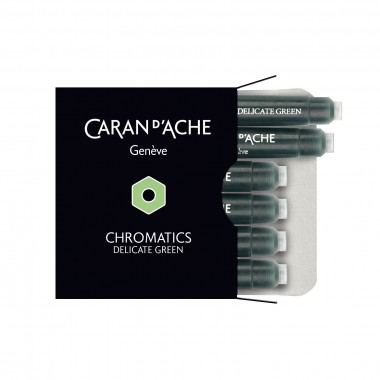 Boite de 6 Cartouches Caran d'ache Chromatics Délicate Green