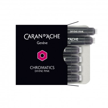 Boite de 6 Cartouches Caran d'ache Chromatics Divine Pink