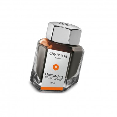 Flacon d'encre Caran d'ache Chromatics - Electric Orange 50Ml