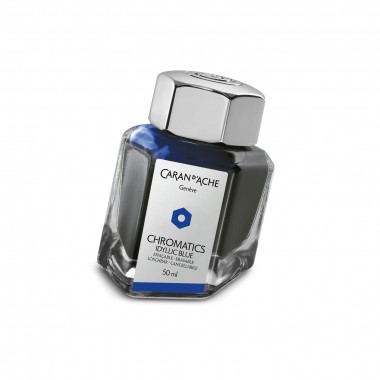 Flacon d'encre Caran d'ache Chromatics - Idyllic Blue 50Ml