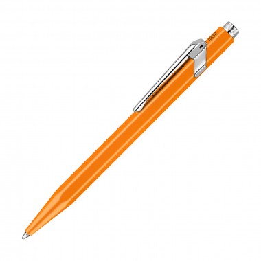 Stylo Bille 849 Caran d'Ache POPLINE Orange Fluo - avec Étui