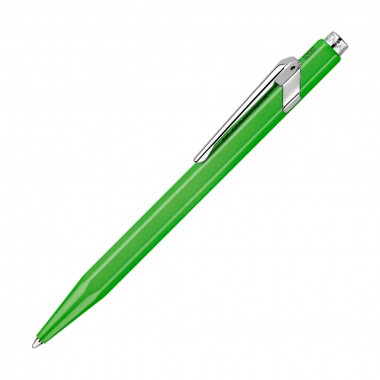 Stylo Bille 849 Caran d'Ache POPLINE Vert Fluo - avec Étui