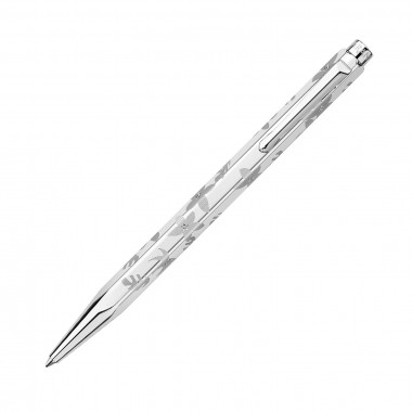 Stylo Bille Ecridor Caran d'Ache "Flowers Platiné"