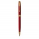 PARKER Sonnet Stylo bille - laque rouge - Recharge noire pointe moyenne - Coffret cadeau