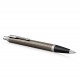 PARKER IM Stylo bille, espresso intense, recharge bleue pointe moyenne, Coffret cadeau