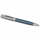 PARKER Sonnet Premium Stylo bille, métal et laque Bleu, Recharge noire pointe moyenne, Coffret cadeau