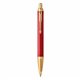 PARKER IM PREMIUM Stylo bille - Rouge - recharge bleue pointe moyenne - Coffret cadeau