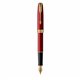 PARKER Sonnet Stylo plume - laque rouge - Plume fine - encre noire - Coffret cadeau