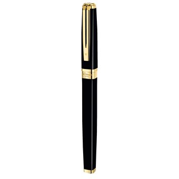 WATERMAN Exception Stylo plume fin - Noir - plume fine 18K - encre bleue - Coffret cadeau