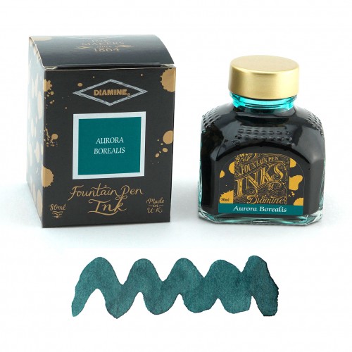 Flacon d'Encre Diamine  Aurora Borealis  80 ml