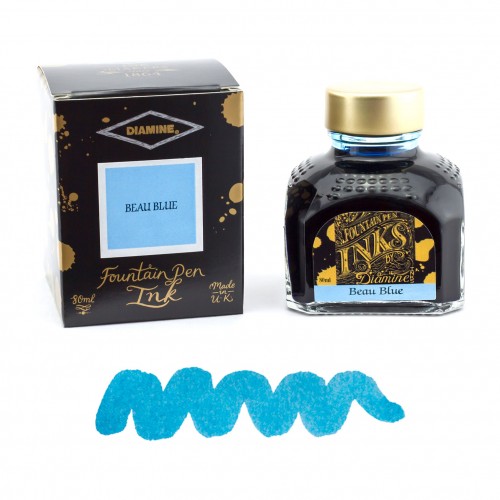 Flacon d'Encre Diamine  Beau Blue  80 ml