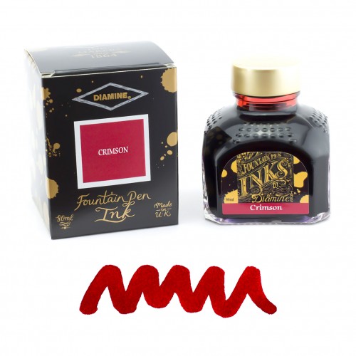 Flacon d'Encre Diamine  Crimson  80 ml