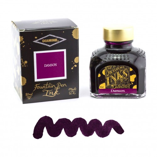 Flacon d'Encre Diamine  Damson  80 ml