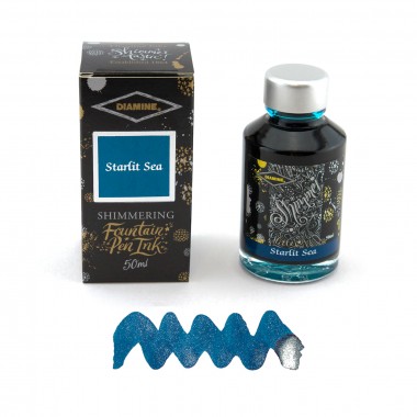 Flacon d'Encre Diamine   Starlit Sea   50 ml   Shimmering