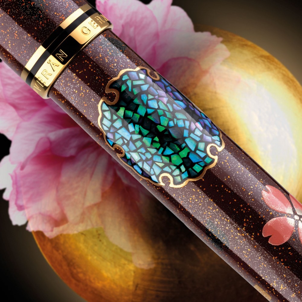 Gifu Oshibana Fleur Stylo Japonais Stylo à Bille Double Cerise Rose Japon