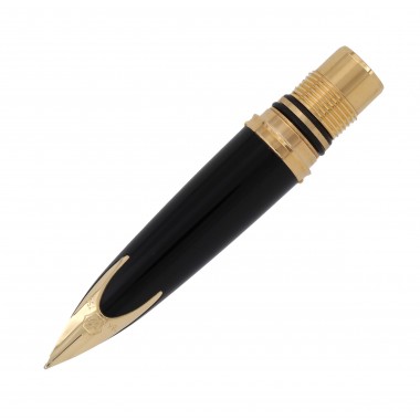 WATERMAN - Carene - Bloc Plume Complet - Attributs Dorés - Plume Moyenne 18K