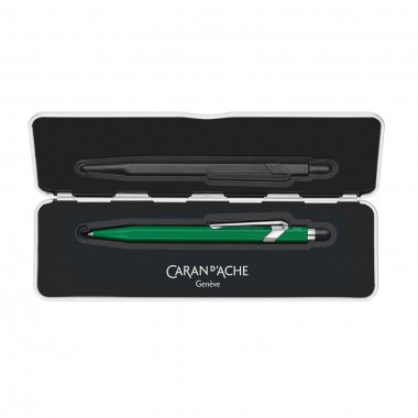 Stylo bille 849 Caran d'Ache - Colormat-X - Vert - Livré avec Étui Slimpack