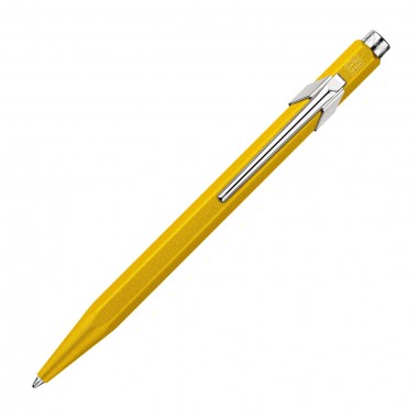 Stylo bille 849 Caran d'Ache - Colormat-X - Jaune - Livré avec Étui Slimpack