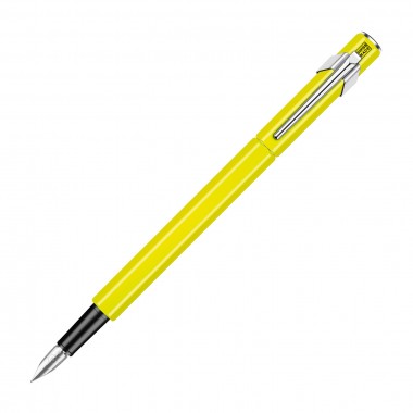 Stylo Plume 849 Caran d'ache - Vernis Jaune Fluo - M