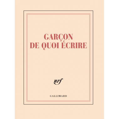 Carnet Carré Ligné "GARCON...