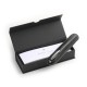 Stylo Plume M-Acier "Alter Ego" JAN ZANDER Design Ebonite Plaqué platine boite