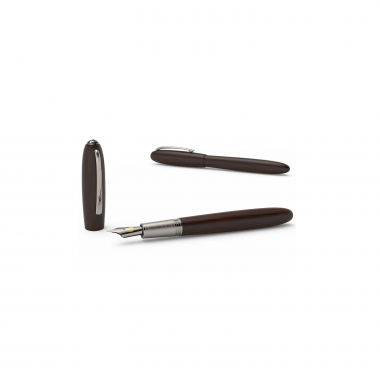 Stylo Plume BB-Acier CT "Alter Ego" JAN ZANDER Design Bois de Grenadille Plaqué platine ensemble