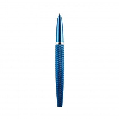 Stylo Plume F "Viper" DIPLOMAT Bleu Guilloché ensemble