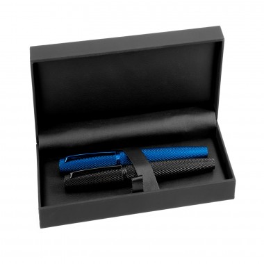 Stylo Roller "Viper" DIPLOMAT Bleu Guilloché boite 2