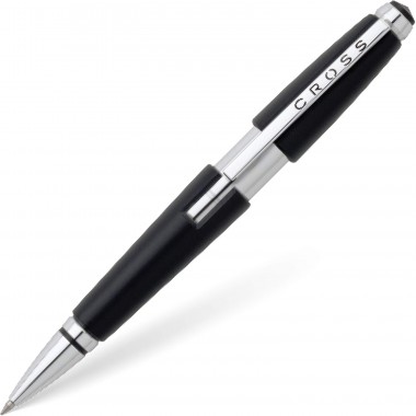 Stylo Roller CROSS Edge - Jet Black Attribut Chromé