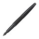 Stylo Plume M CROSS ATX - Noir Brossé Gravé Pointe de Diamant - dessus