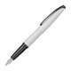 Stylo Plume F CROSS ATX - Chrome Brossé Gravé Pointe de Diamant