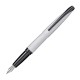 Stylo Plume F CROSS ATX - Chrome Brossé Gravé Pointe de Diamant - dessus