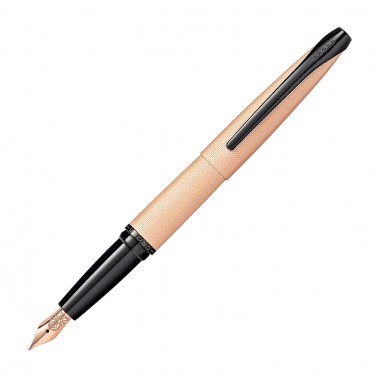 Stylo Plume F CROSS ATX - Rose Gold Gravé Pointe de Diamant