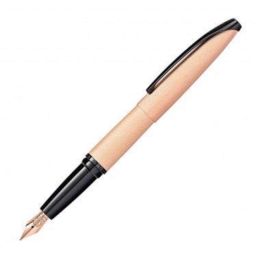 Stylo Plume M CROSS ATX - Rose Gold Gravé Pointe de Diamant Rose Gold