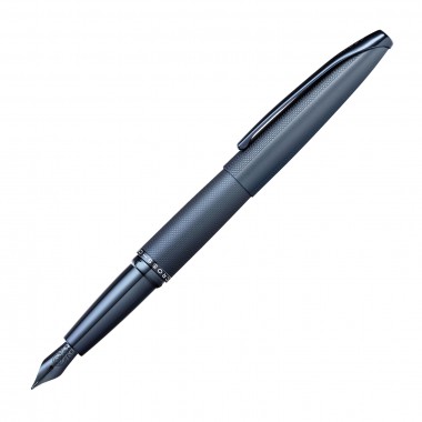 Stylo Plume F CROSS ATX - Bleu Foncé Sablé