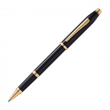 Stylo Bille CROSS Century II - Laqué Noir et plaqué Or