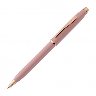 Stylo Bille CROSS Century II - Smoky Pink avec Attributs Plaqués Or Rose