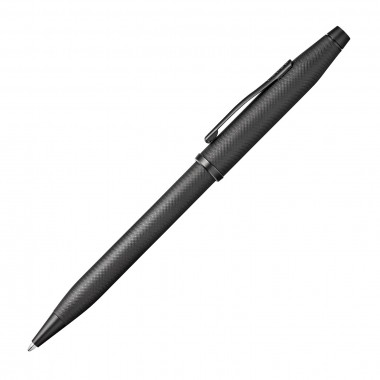 Stylo bille CROSS Century II - Noir Gravé pointe de diamant