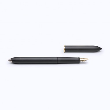 Stylo Plume Or 18k & Roller 2en1  NOVIUM - Hoverpen Future Deep Black - support