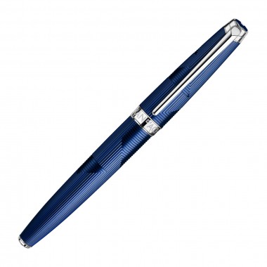 Stylo-plume M Caran d'Ache - Leman Bleu Marin - fermé