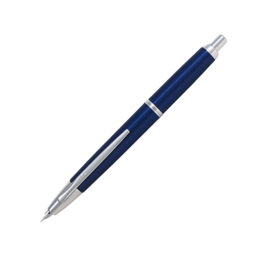 Stylo-plume F Pilot Capless Decimo Bleu attributs rhodiés