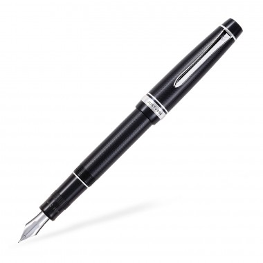 Stylo-plume F PILOT Justus 95 - Noir grainé Attributs Rhodiés