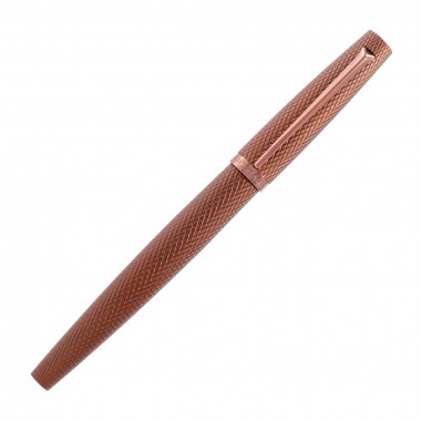 Stylo Plume F "Viper" DIPLOMAT Marron Guilloché