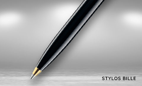 Relaxmate Joli stylo à bille de luxe avec bordure dorée, stylos d'écriture  lisses fantaisie pour journal intime, jolis ensembles de stylos pour homme  et femme (bleu) : : Fournitures pour le bureau